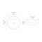 Alfi Brand ABC702 White 19" Round Semi Recessed Ceramic Sink with Faucet Hole ABC702 - alternate 6